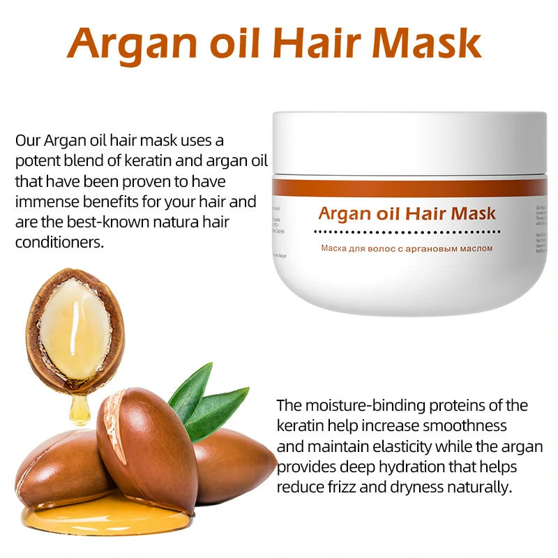 Perfectlink Morocco Argan Oil Hair Mask for Deep Repair and Smooth Hair