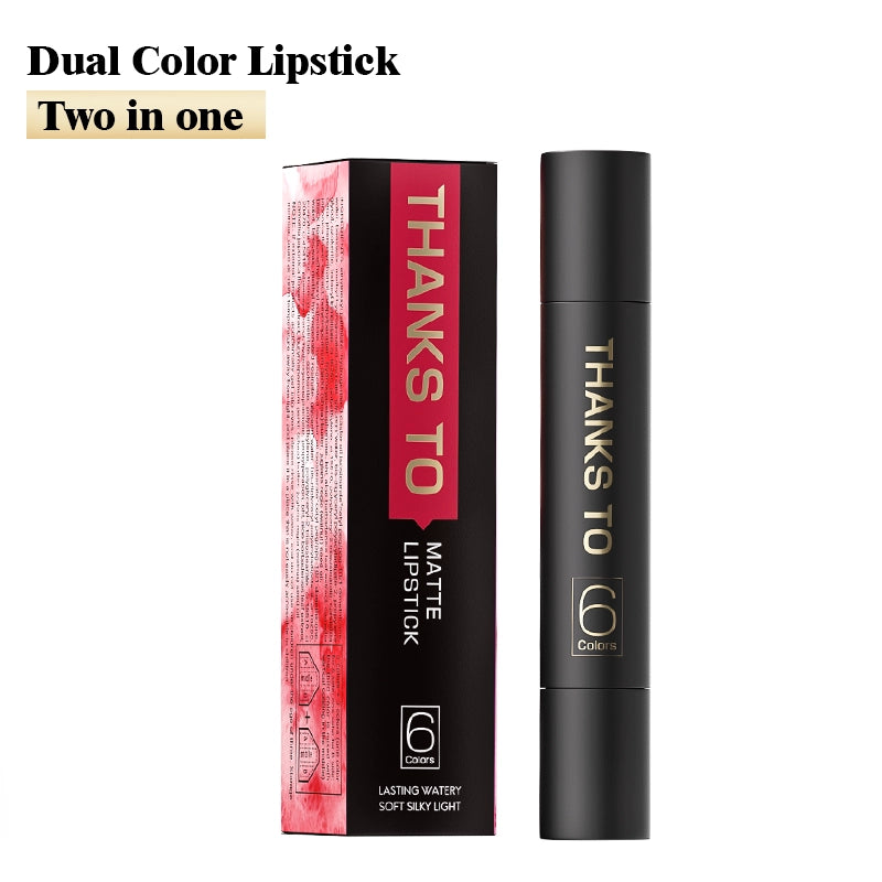 THANKS TO Dual Color Lipstick-Vibrant Hues in One Swipe
