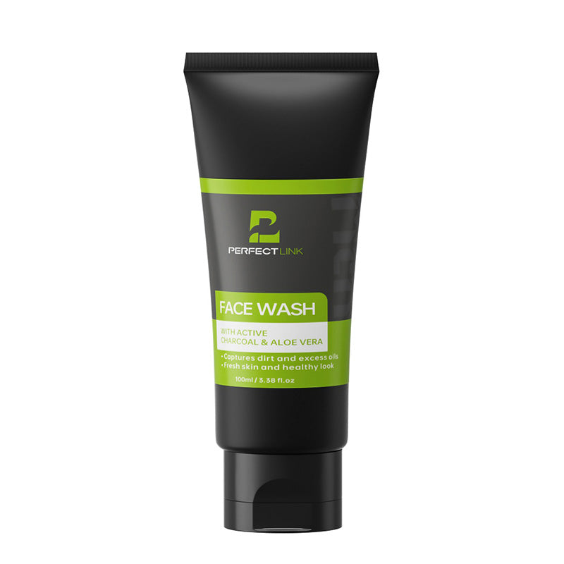 PERFECTLINK Charcoal and Aloe Vera Facial Cleanser for Men&Women
