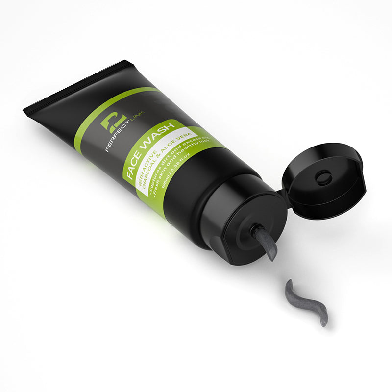 PERFECTLINK Charcoal and Aloe Vera Facial Cleanser for Men&Women