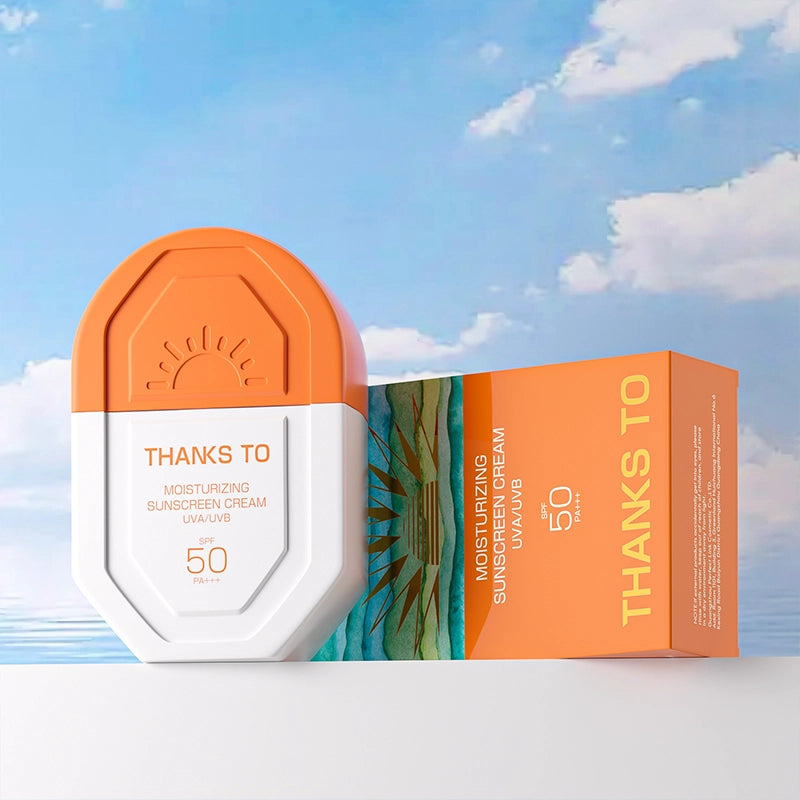 THANKS TO Moisturizing Sunscreen Cream, uva/uvb 50g