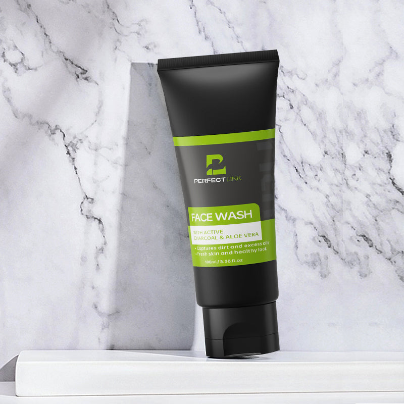 PERFECTLINK Charcoal and Aloe Vera Facial Cleanser for Men&Women