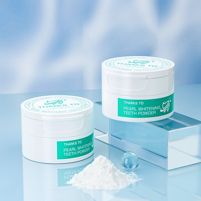 Teeth Whitening Powder, 50g Bright Pearl Spearmint Flavor - Natural Teeth Whitening, Teeth Polish & Teeth Stain Remover