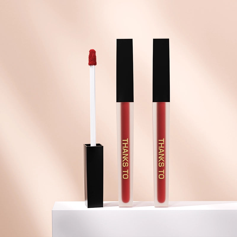THANKS TO Flawless Matte Air Lip Gloss-Long-lasting Velvet Finish with four colors