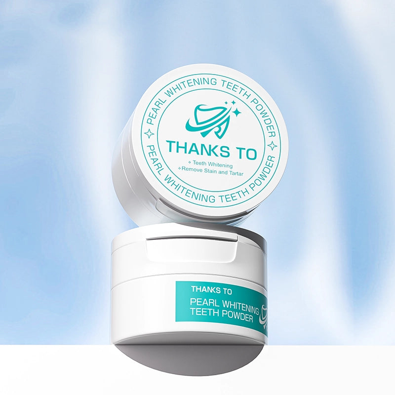 Teeth Whitening Powder, 50g Bright Pearl Spearmint Flavor - Natural Teeth Whitening, Teeth Polish & Teeth Stain Remover