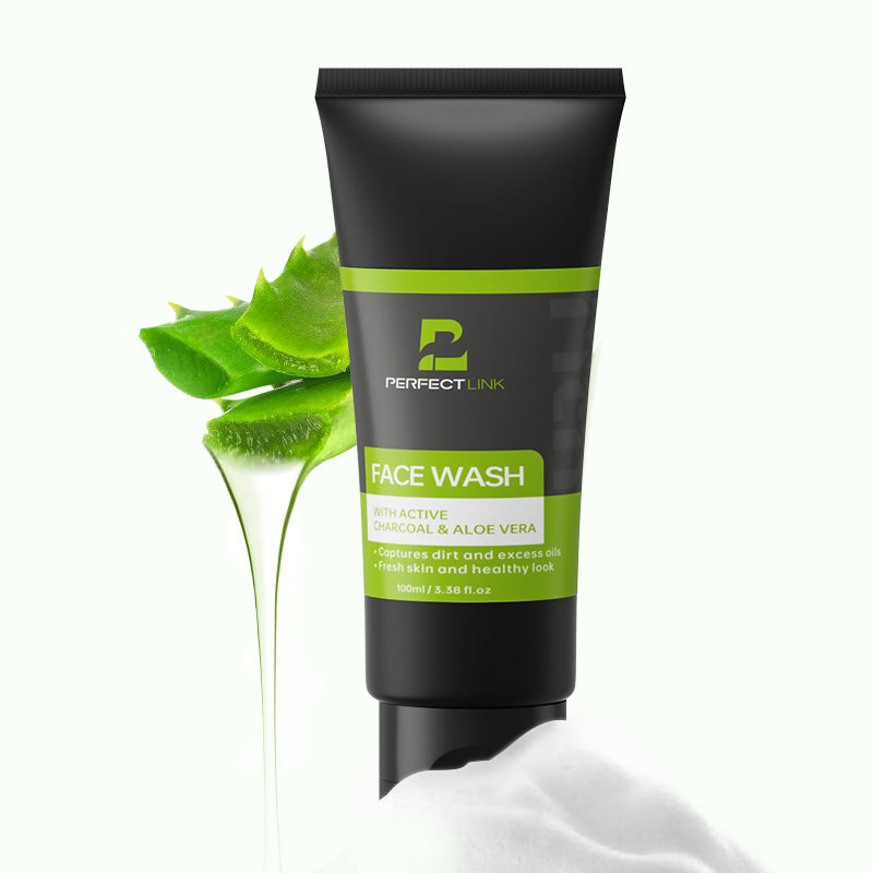 PERFECTLINK Charcoal and Aloe Vera Facial Cleanser for Men&Women