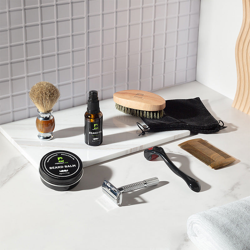 PERFECTLINK Beard Grooming & Trimming Kit for Men Care