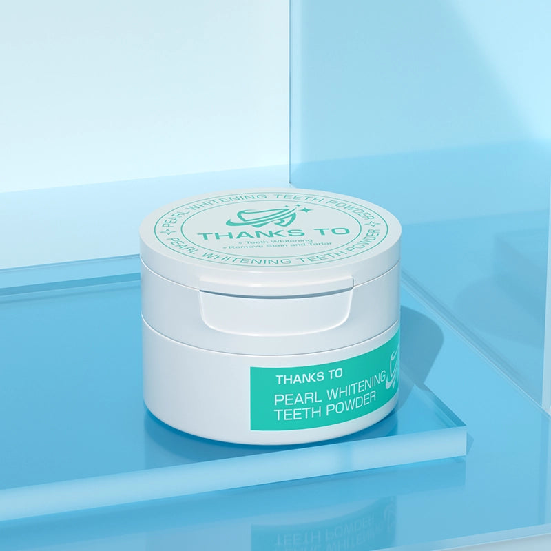Teeth Whitening Powder, 50g Bright Pearl Spearmint Flavor - Natural Teeth Whitening, Teeth Polish & Teeth Stain Remover