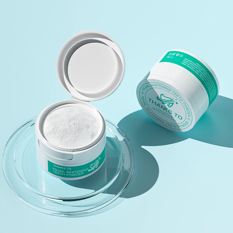 Teeth Whitening Powder, 50g Bright Pearl Spearmint Flavor - Natural Teeth Whitening, Teeth Polish & Teeth Stain Remover