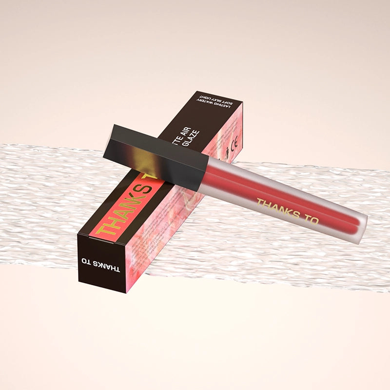 THANKS TO Flawless Matte Air Lip Gloss-Long-lasting Velvet Finish with four colors
