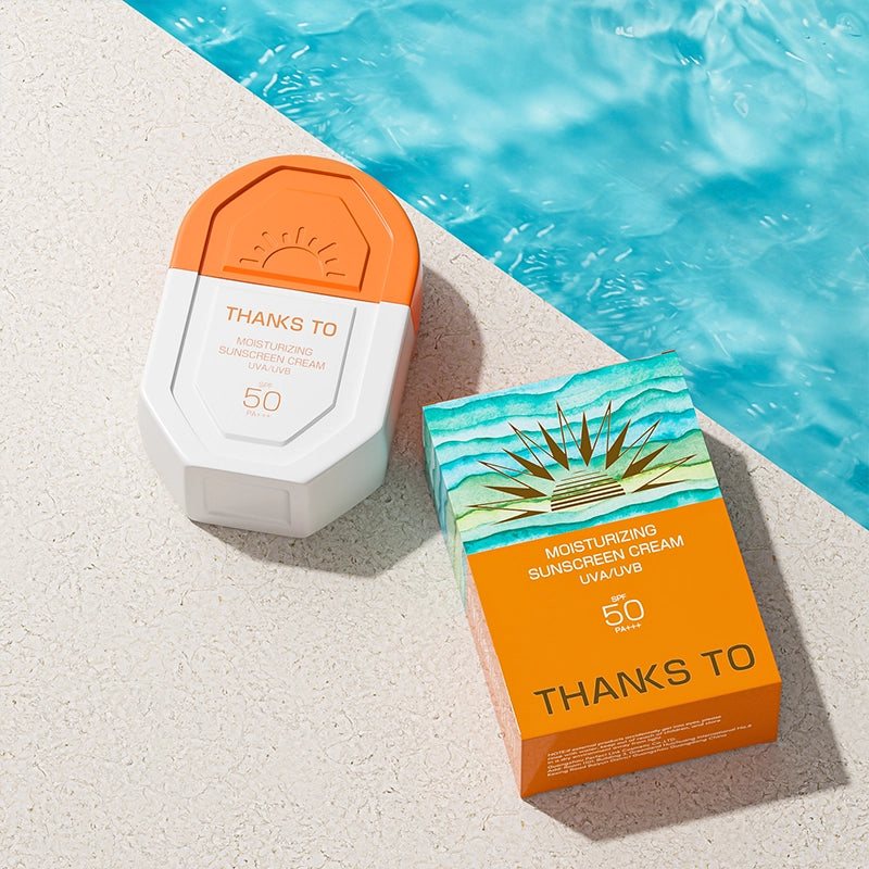 THANKS TO Moisturizing Sunscreen Cream, uva/uvb 50g