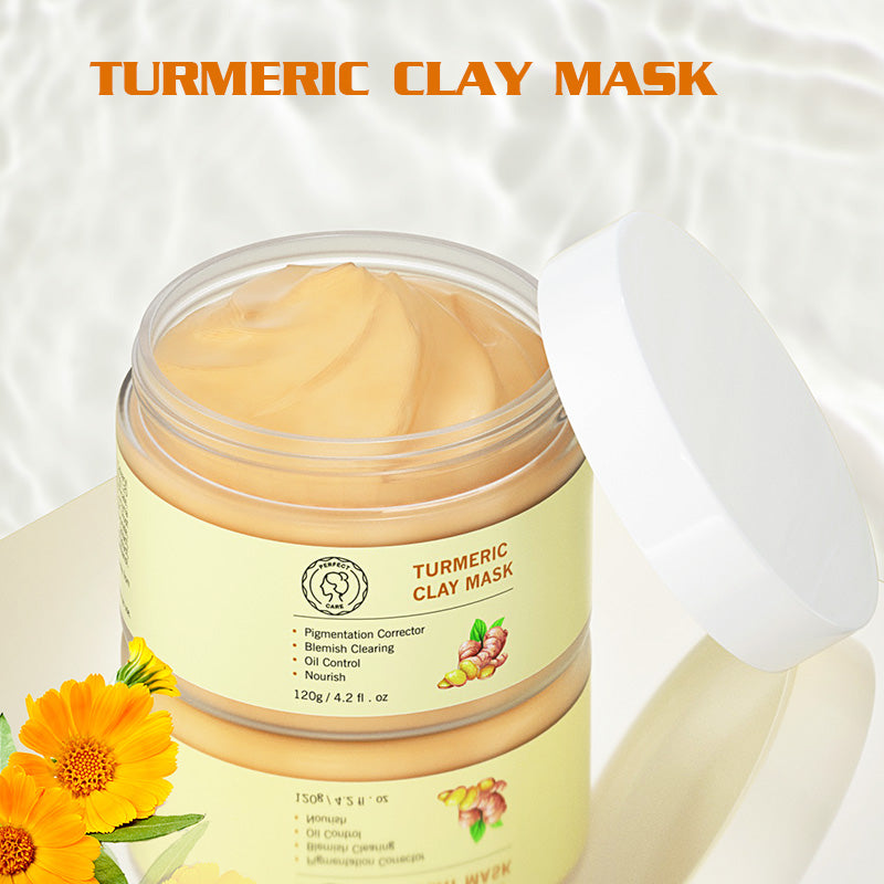 PERFECT CARE Turmeric Vitamin C Clay Mask  Facial Mask with Vitamin C E for Radiant Skin