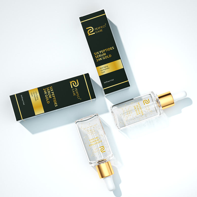 PERFECT CARE 24K Gold Serum for Face, Skin Brightening Anti Aging Face Serum Moisturizer with Vitamin C Serum